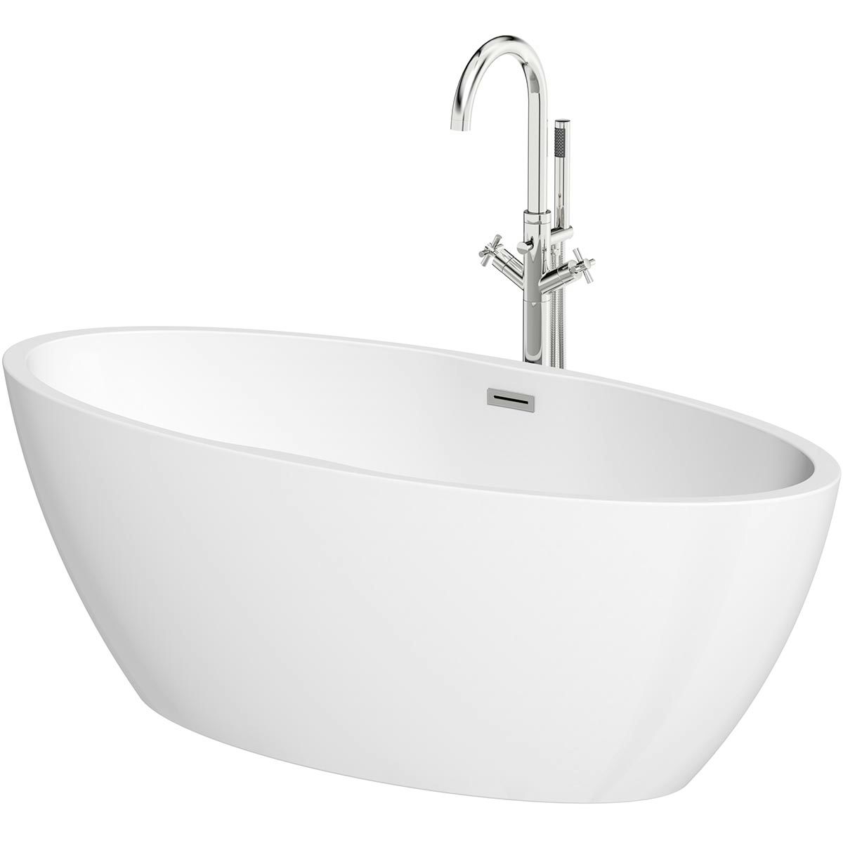 Mode freestanding Contemporary bath with freestanding bath tap 1700 x